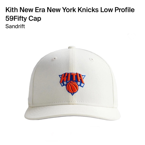KITH New Era New York Knicks low Profile Baseball 59FIFTY Cap Sandrift - Picture 6 of 12